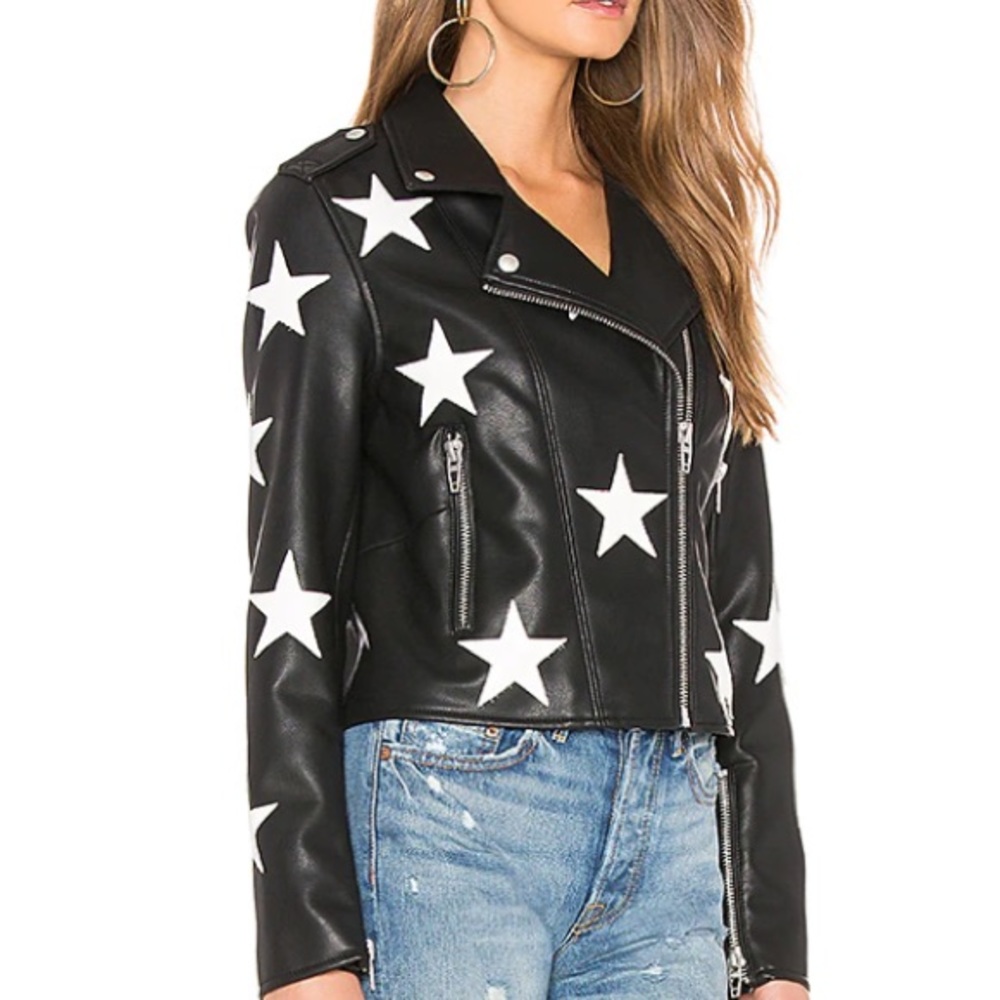 Star Vegan Leather Jacket - Picture 8 of 15